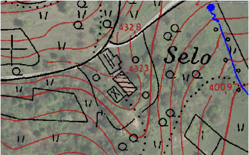 Topographical map of Rizoma