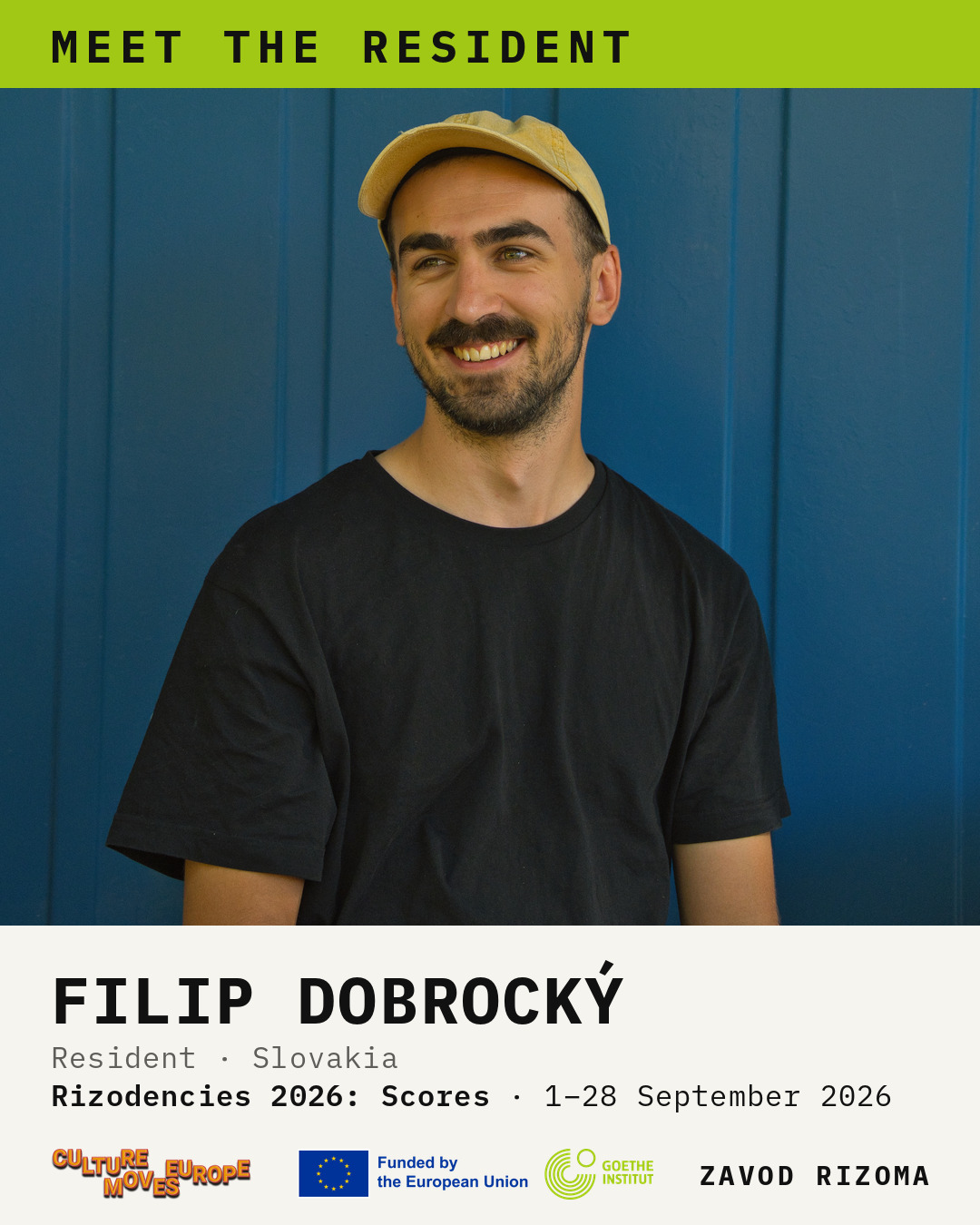 Meet the resident: Filip Dobrocký