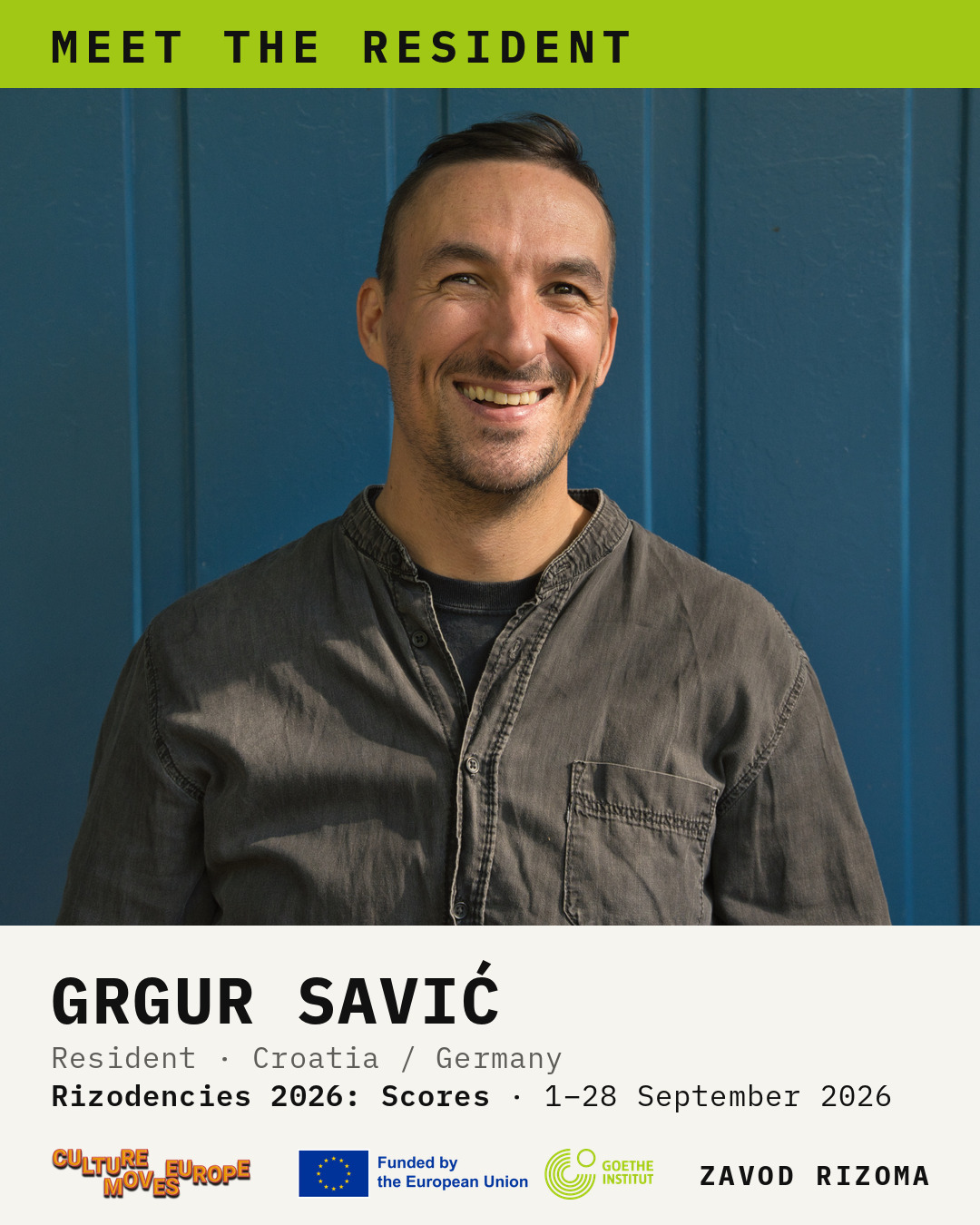 Meet the resident: Grgur Savić