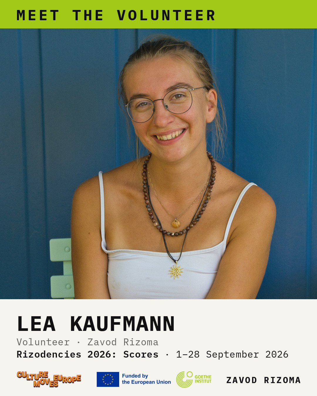 Meet the volunteer: Lea Kaufmann